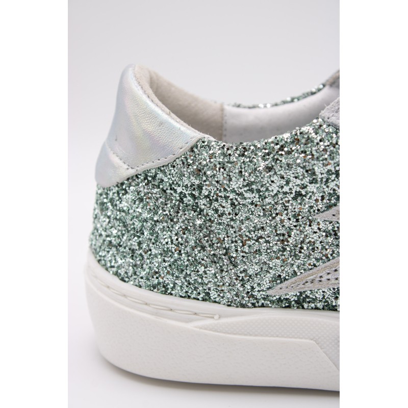 Baskets SMR23 Taline bleu pailleté femme