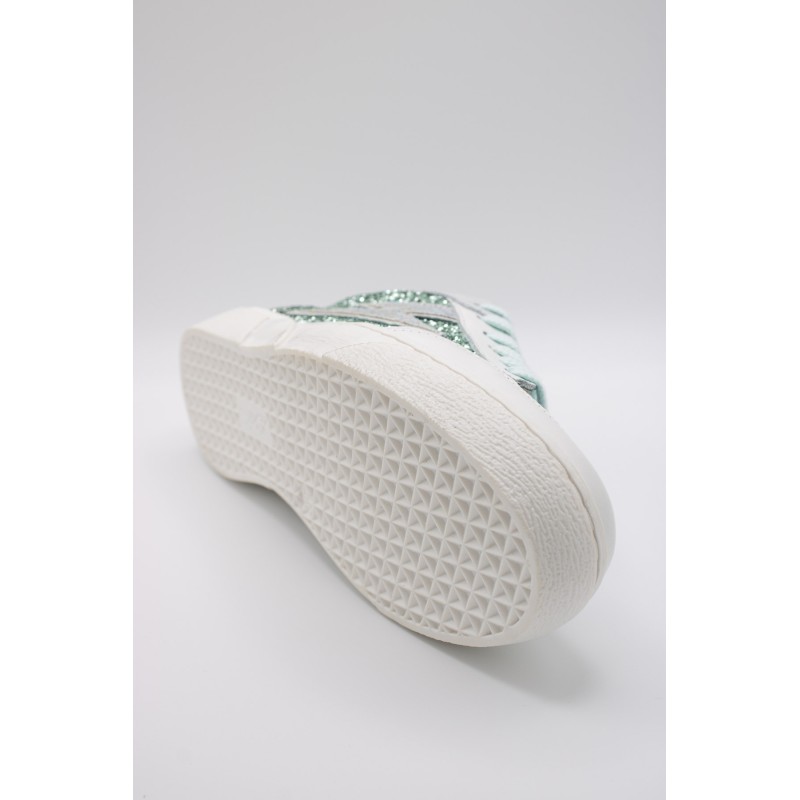 Baskets SMR23 Taline bleu pailleté femme