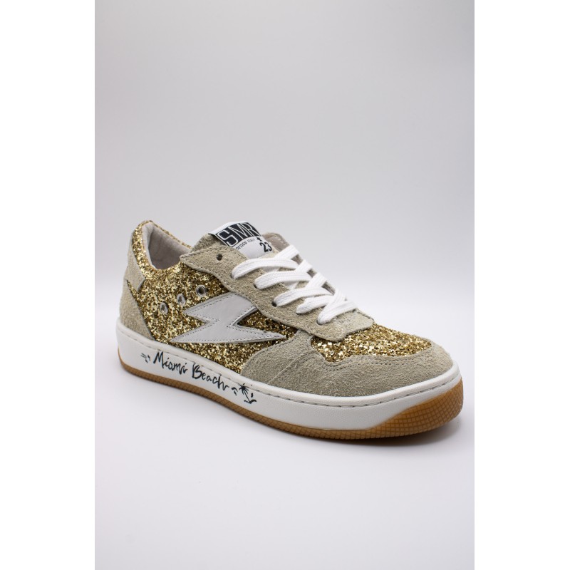 Baskets SMR23 Nune 11548 doré femme