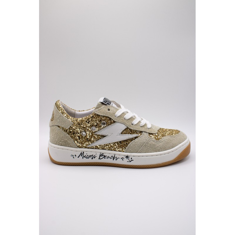 Baskets SMR23 Nune 11548 doré femme