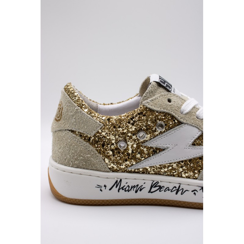 Baskets SMR23 Nune 11548 doré femme