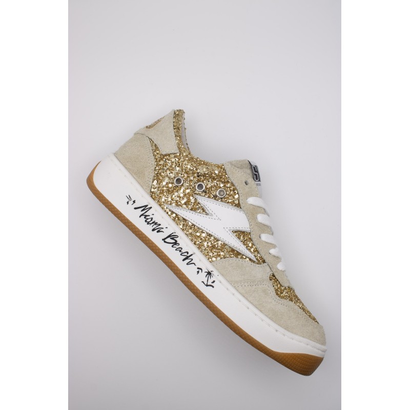 Baskets SMR23 Nune 11548 doré femme
