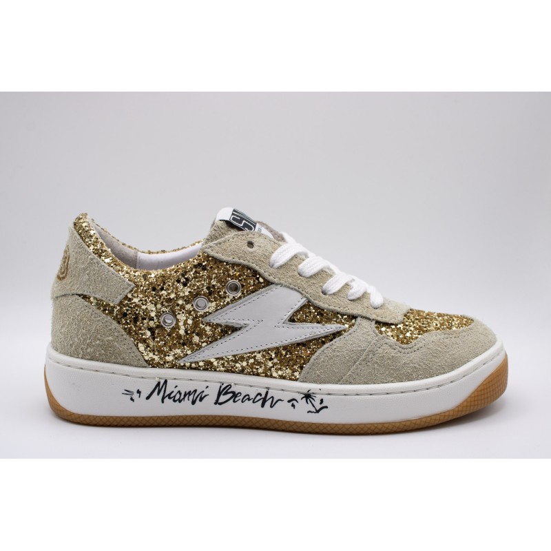 Baskets SMR23 Nune 11548 doré femme