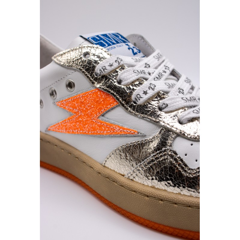 Baskets SMR23 Nune 11554 blanc et orange femme