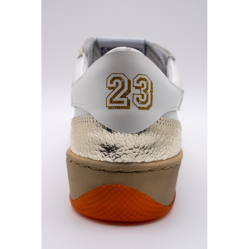 Baskets SMR23 Nune 11554 blanc et orange femme