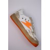 Baskets SMR23 Nune 11554 blanc et orange femme