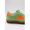 Baskets SMR23 Risy A143 vert et orange femme