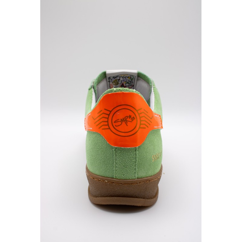 Baskets SMR23 Risy A143 vert et orange femme