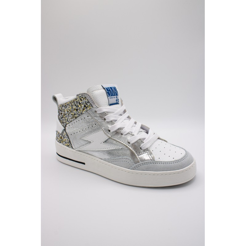 Baskets montantes SMR23 Mistral A488 argent femme