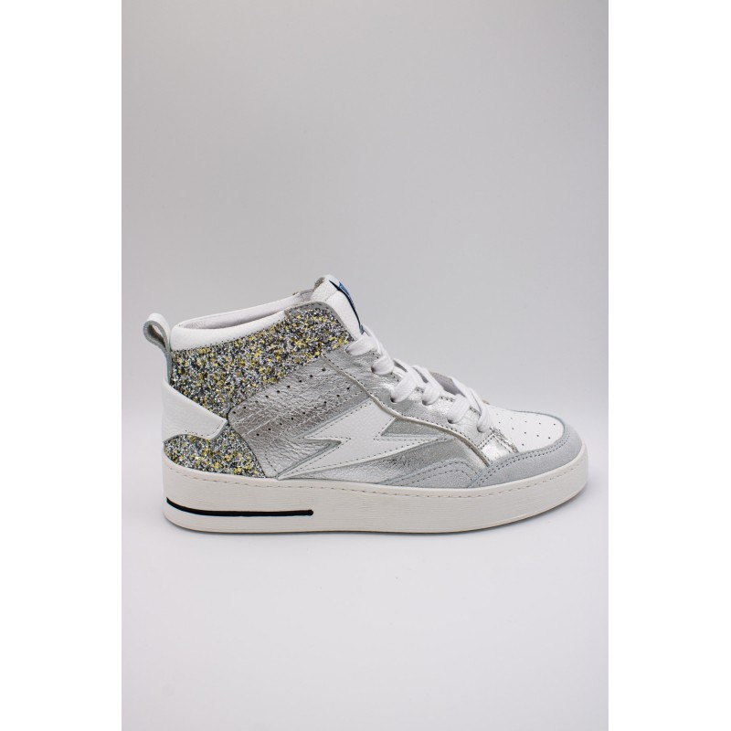 Baskets montantes SMR23 Mistral A488 argent femme