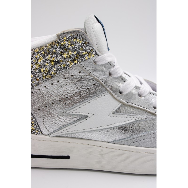 Baskets montantes SMR23 Mistral A488 argent femme