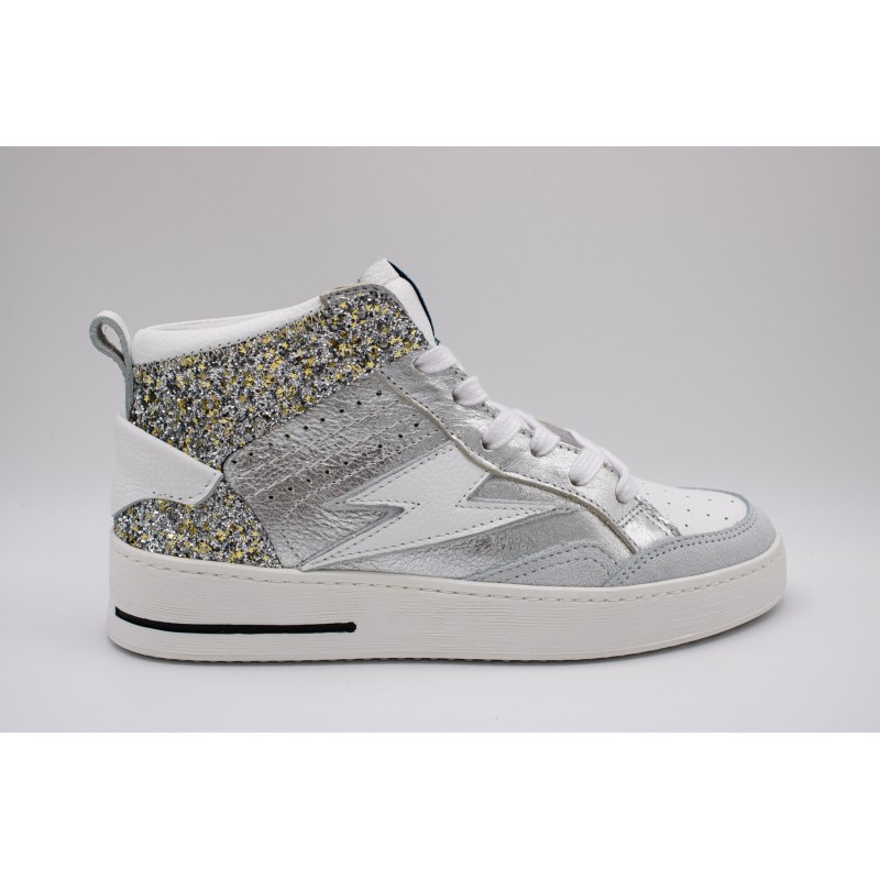 Baskets montantes SMR23 Mistral A488 argent femme
