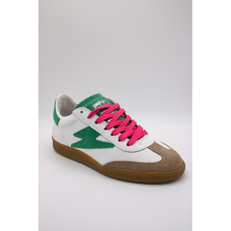 Baskets SMR23 Aslan B159 blanc vert femme