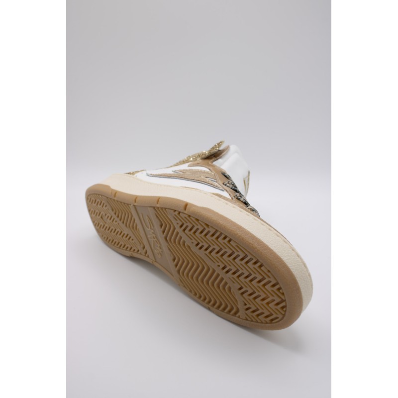 Baskets montantes SMR23 Robin B663 doré femme