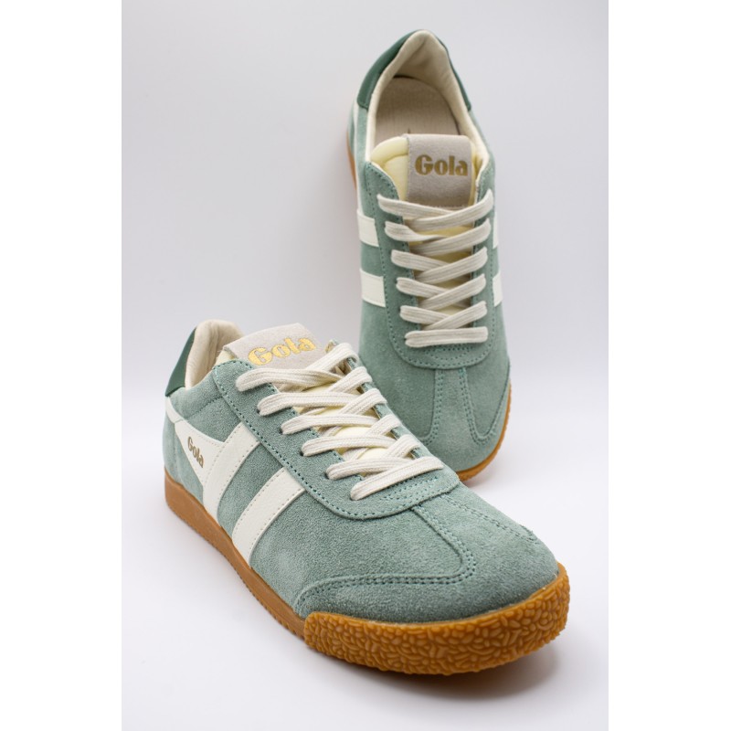 Gola Elan Brume vert – Baskets femme en suède