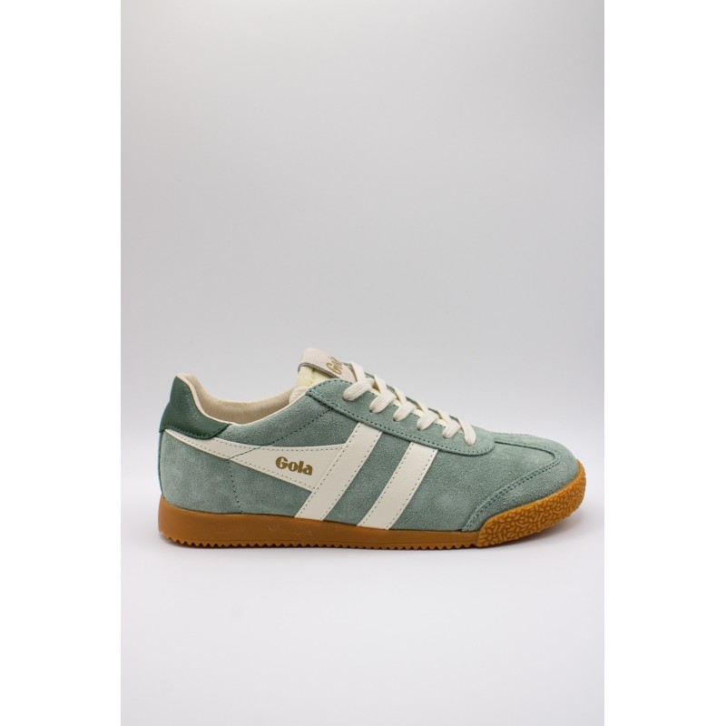 Gola Elan Brume vert – Baskets femme en suède