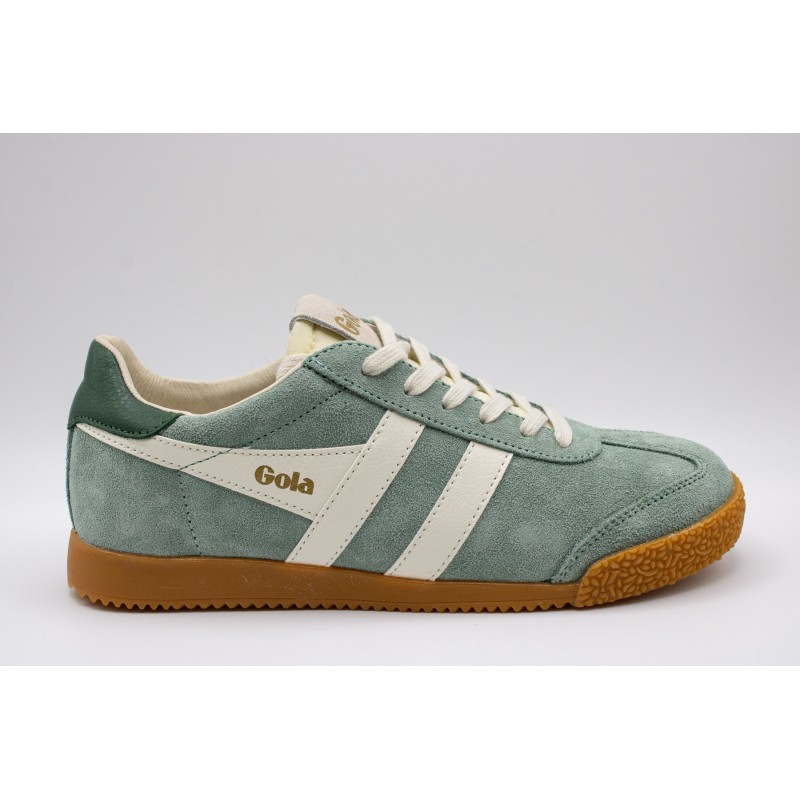 Gola Elan Brume vert – Baskets femme en suède