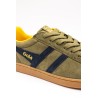 Baskets Gola Équipe II homme – Kaki, marine et jaune