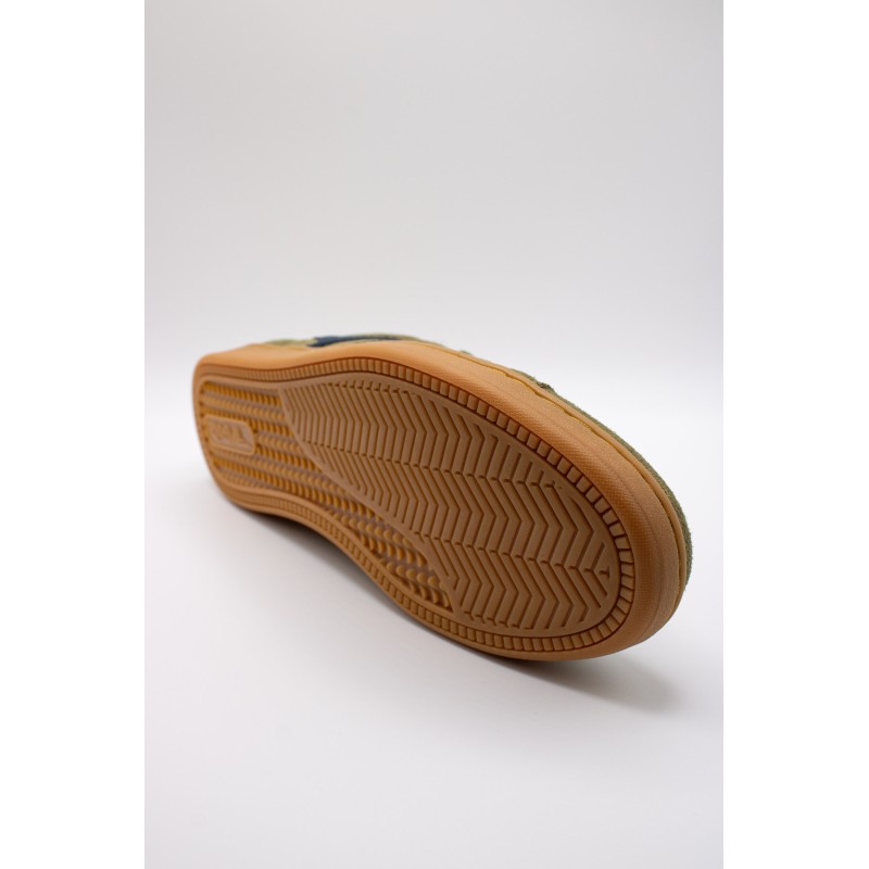 Baskets Gola Équipe II homme – Kaki, marine et jaune