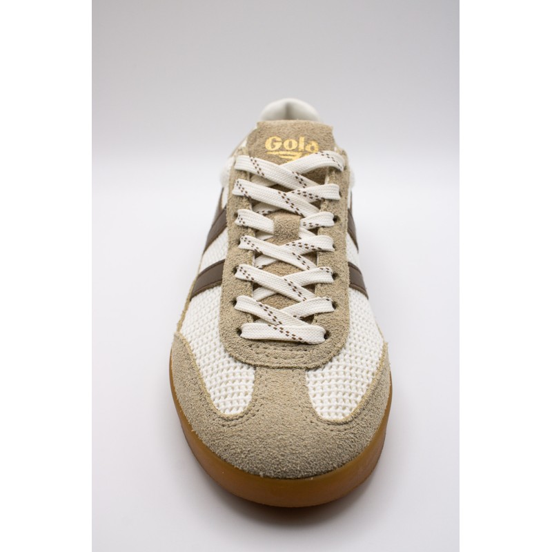 Cyclone Zephyr Gola femme – Sneakers crochet beige et marron tendance