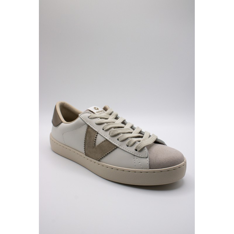 Berlin blanches & beige  - Baskets VICTORIA unisexes
