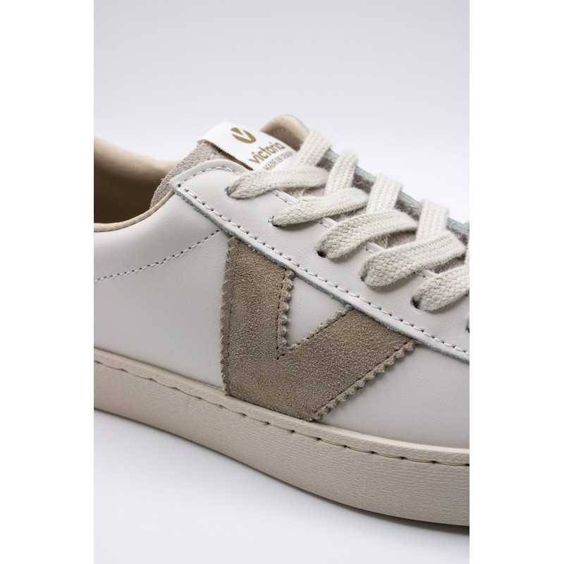 Berlin blanches & beige  - Baskets VICTORIA unisexes