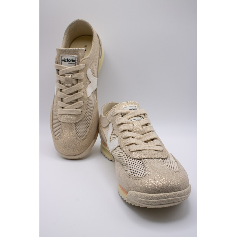 Baskets Victoria Saturno 1158107 doré femme