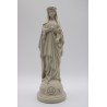 Statue Marie aux fleurs lin 22 cm JVV
