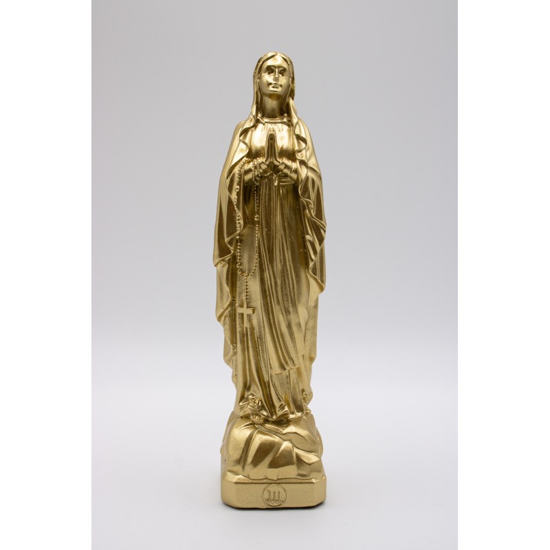 Statuette Vierge Marie 17 cm couleur dorée | JVV