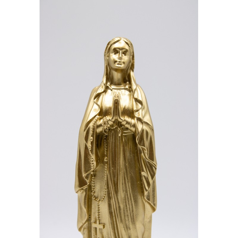 Statuette Vierge Marie 17 cm couleur dorée | JVV