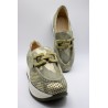 Mocassins Cloé 7.78.87/004 ajourés militaire femme