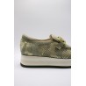 Mocassins Cloé 7.78.87/004 ajourés militaire femme