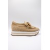 Mocassins femme Cloé 7.78.90/002 ajourés noisette