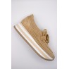 Mocassins femme Cloé 7.78.90/002 ajourés noisette