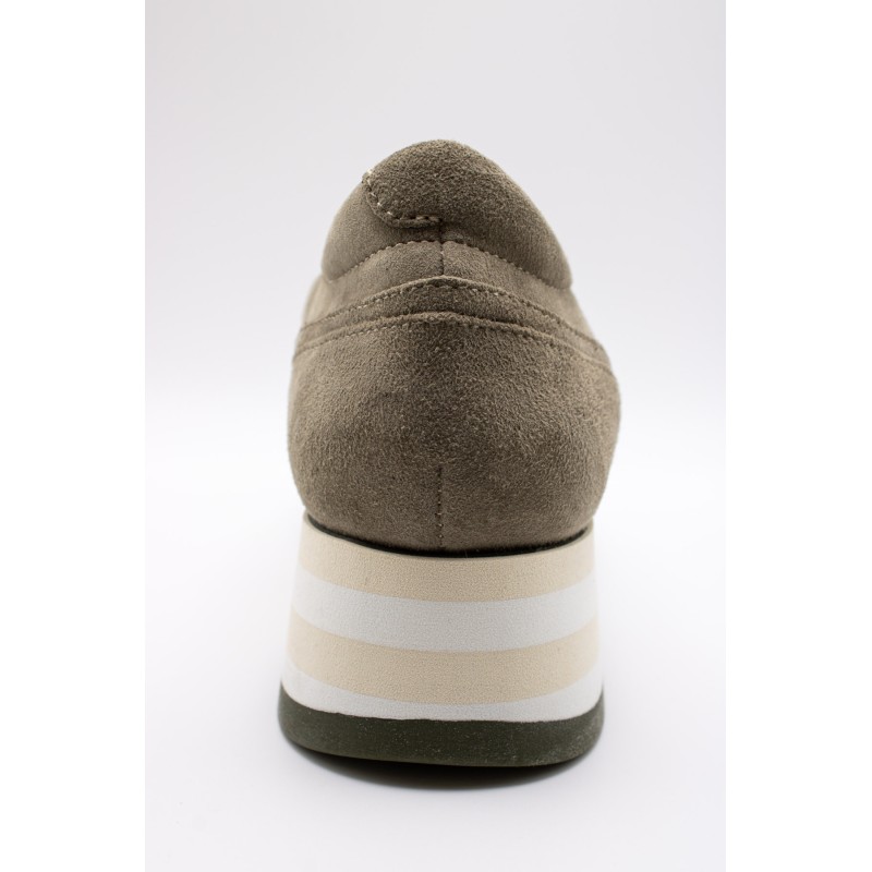 Mocassins Softwaves 7.78.93/004 kaki ajourés femme
