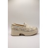Mocassins Softwaves 9.07.07/010 cuir blanc cassé