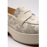 Mocassins Softwaves 9.07.07/010 cuir blanc cassé