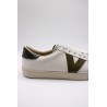 Berlin blanches & kaki - Baskets VICTORIA unisexes