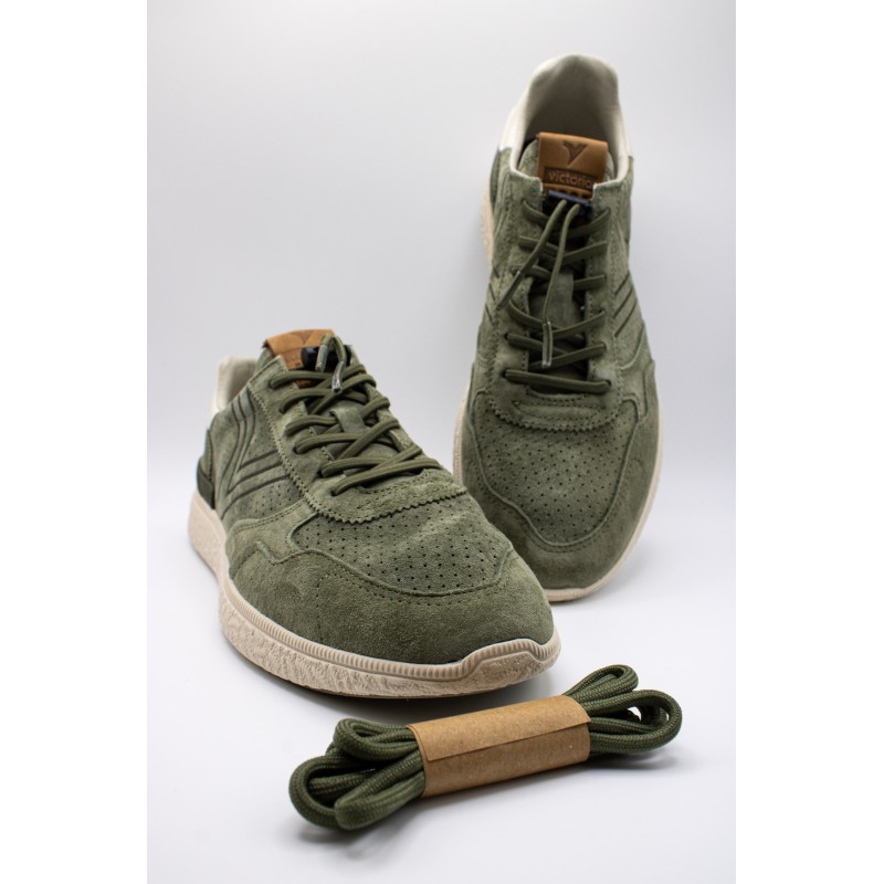 Baskets Victoria Anima 8805104 kaki homme rétro