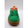 Baskets Smash Suede rétro vert et orange femme