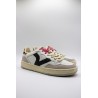 Baskets Victoria Smash Glam cuir et léopard femme