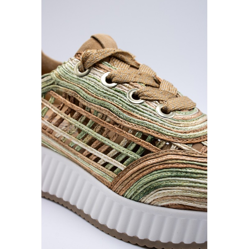 Baskets Softwaves 8.95.01/016 raffia ajouré femme