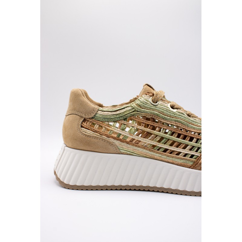 Baskets Softwaves 8.95.01/016 raffia ajouré femme
