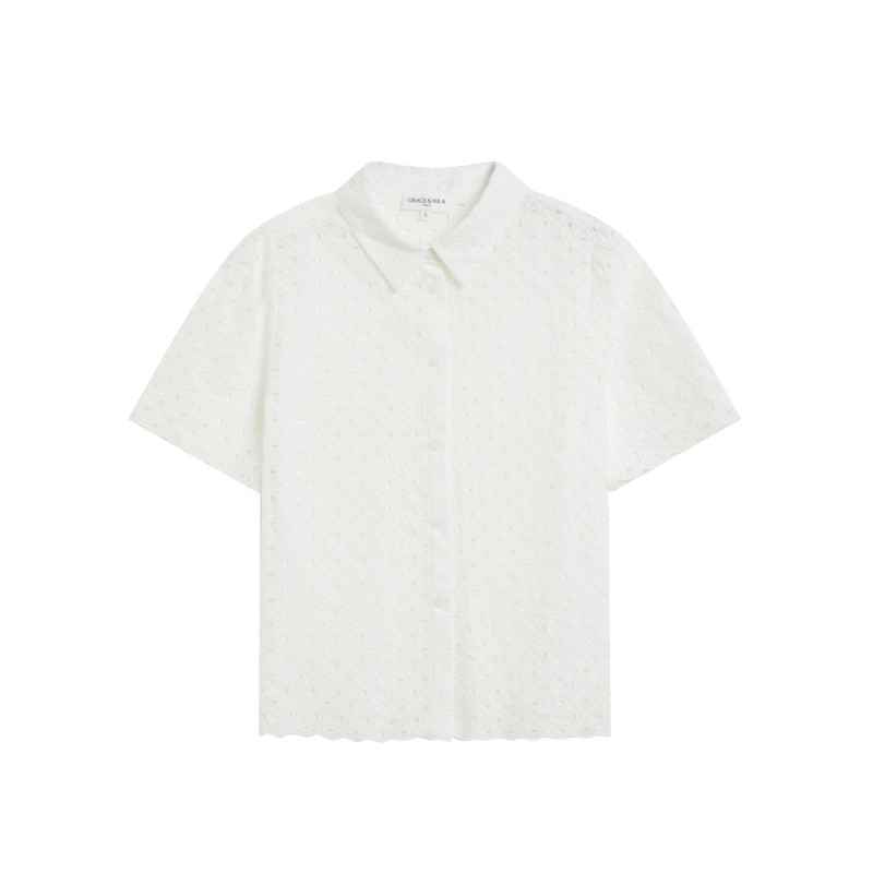 Chemise broderie anglaise femme Waverine Grace & Mila