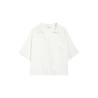 Grace et Mila chemise blanche manches courtes femme