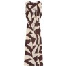 Robe portefeuille imprimé VELLINE chocolat Grace & Mila