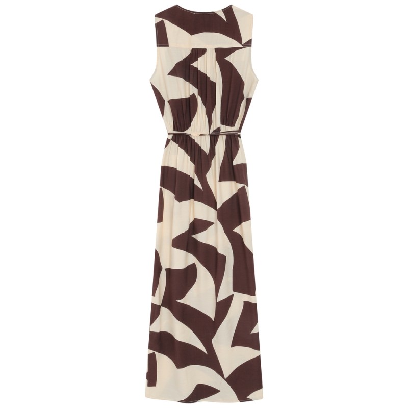 Robe portefeuille imprimé VELLINE chocolat Grace & Mila