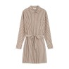 Robe chemise rayée mocha VISERY Grace & Mila femme