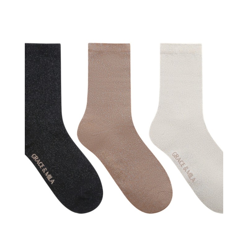Coffret chaussettes lurex Twinkle Grace & Mila