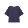 Top bleu marine Violon Grace & Mila manches courtes
